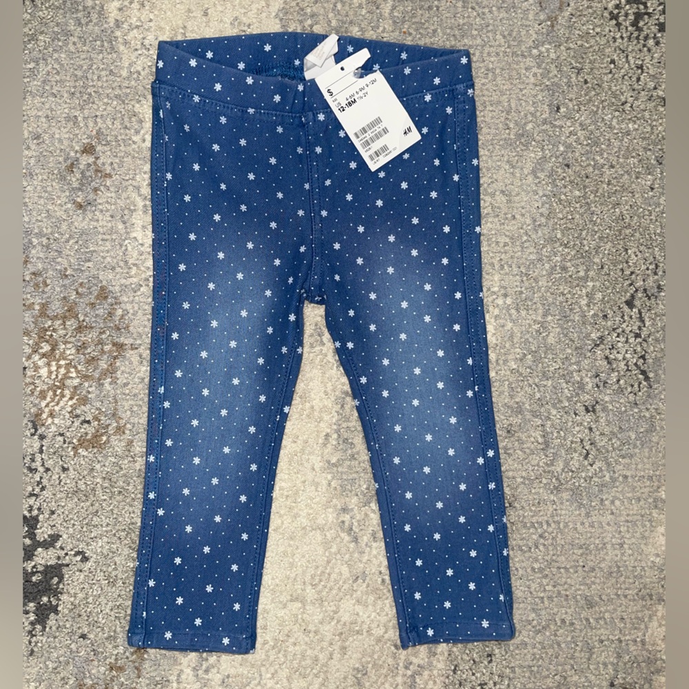 H&M Snowflake Demin Leggings